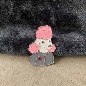 These Things pissed poodle enamel pin
